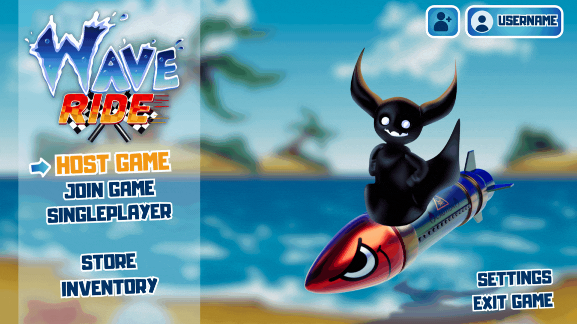 Demon Trail | Wave Ride main menu
