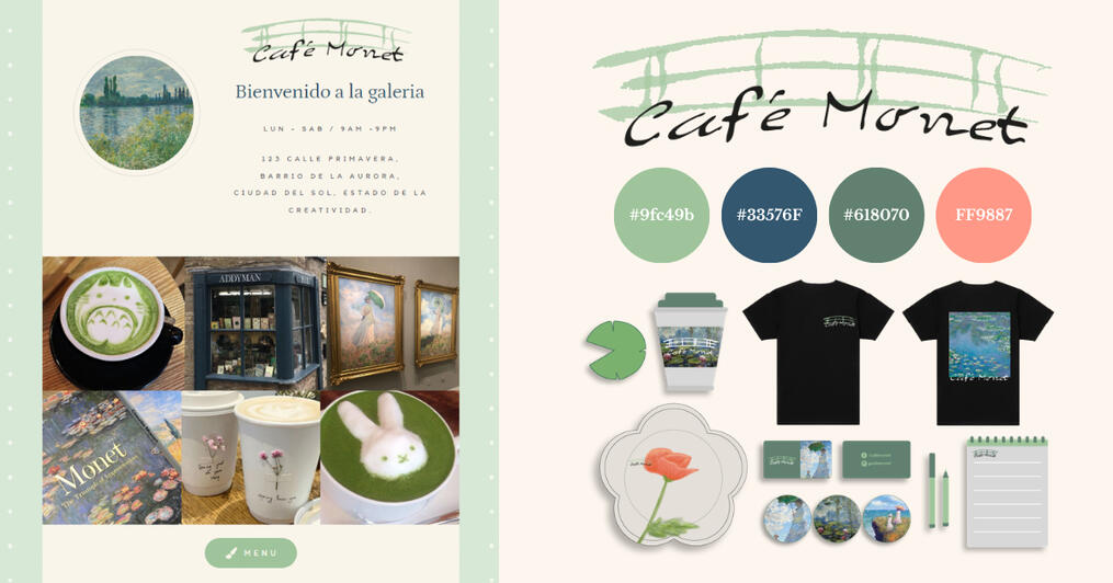 Café Monet | Mockup